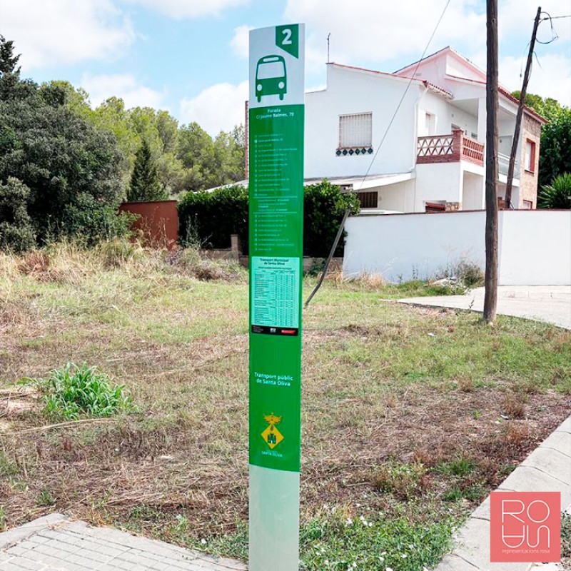 Tòtem per parades d'autobús